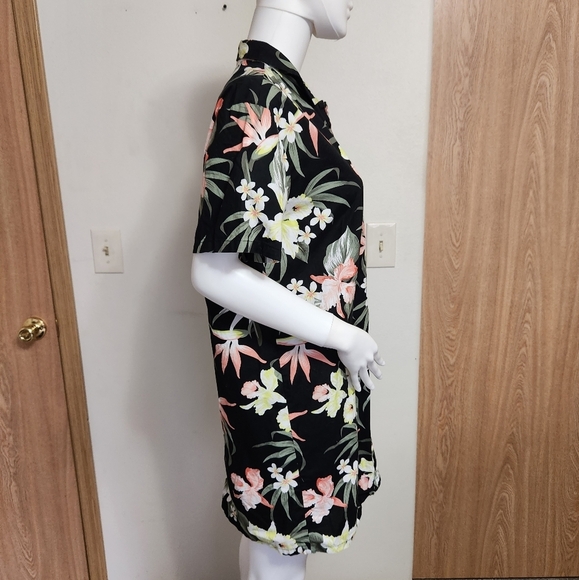 H&M Divided‎ floral button down T shirt dress size small - Picture 9 of 11